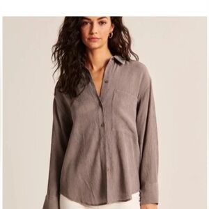 Abercrombie Crinkle Shirt - Small
